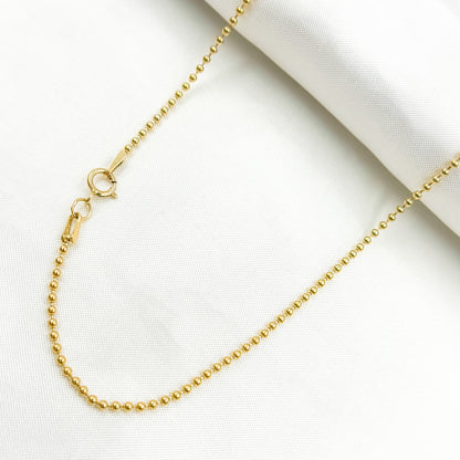 14k Gold Filled Ball Finished Necklace