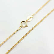 4K Solid Gold Wheat Chain Necklace