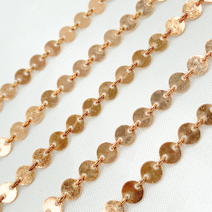 Rose Gold Filled Disc Chain