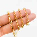 Load image into Gallery viewer, 140HVR0194001. 14K Yellow Gold Round Rolo Chain – Lightweight Hollow Link Necklace