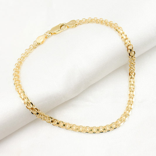 14K Solid Gold Bismark Bracelet