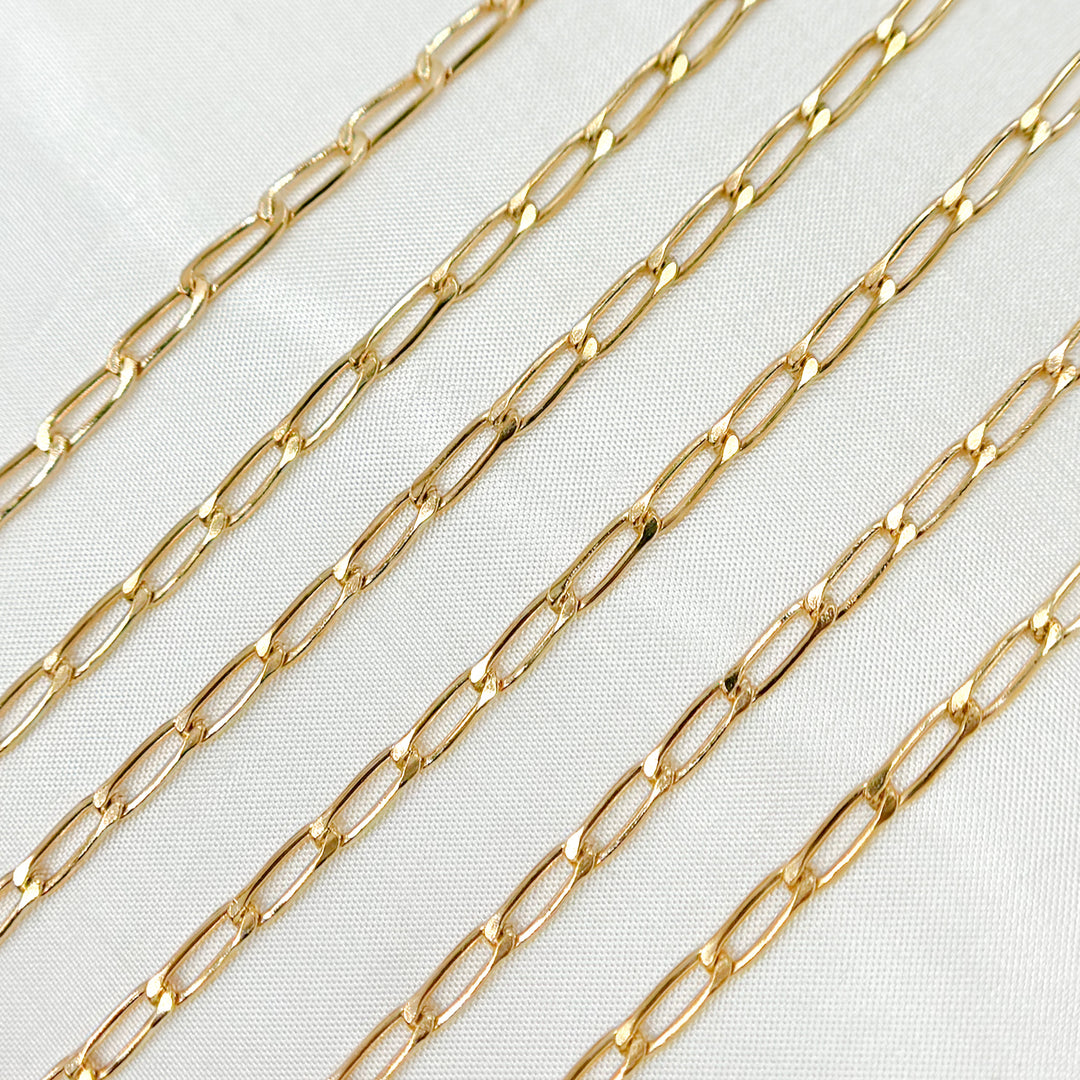 293GF. 14K Gold Filled Flat Curb Chain