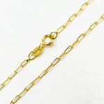 Load image into Gallery viewer, 040FVBFVT5 Bracelet. 14K Solid Yellow Gold Flat Paperclip Bracelet
