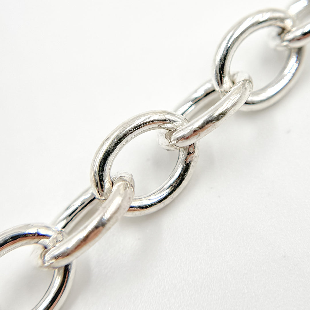 Y63SS. Sterling Silver Smooth Oval Chain