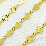 Load image into Gallery viewer, V72GP. Gold Plated 925 Sterling Silver Hammered Diamond
