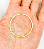 Load image into Gallery viewer, BS6-GP. Sterling Silver Gold Plated Circle Connector 35mm
