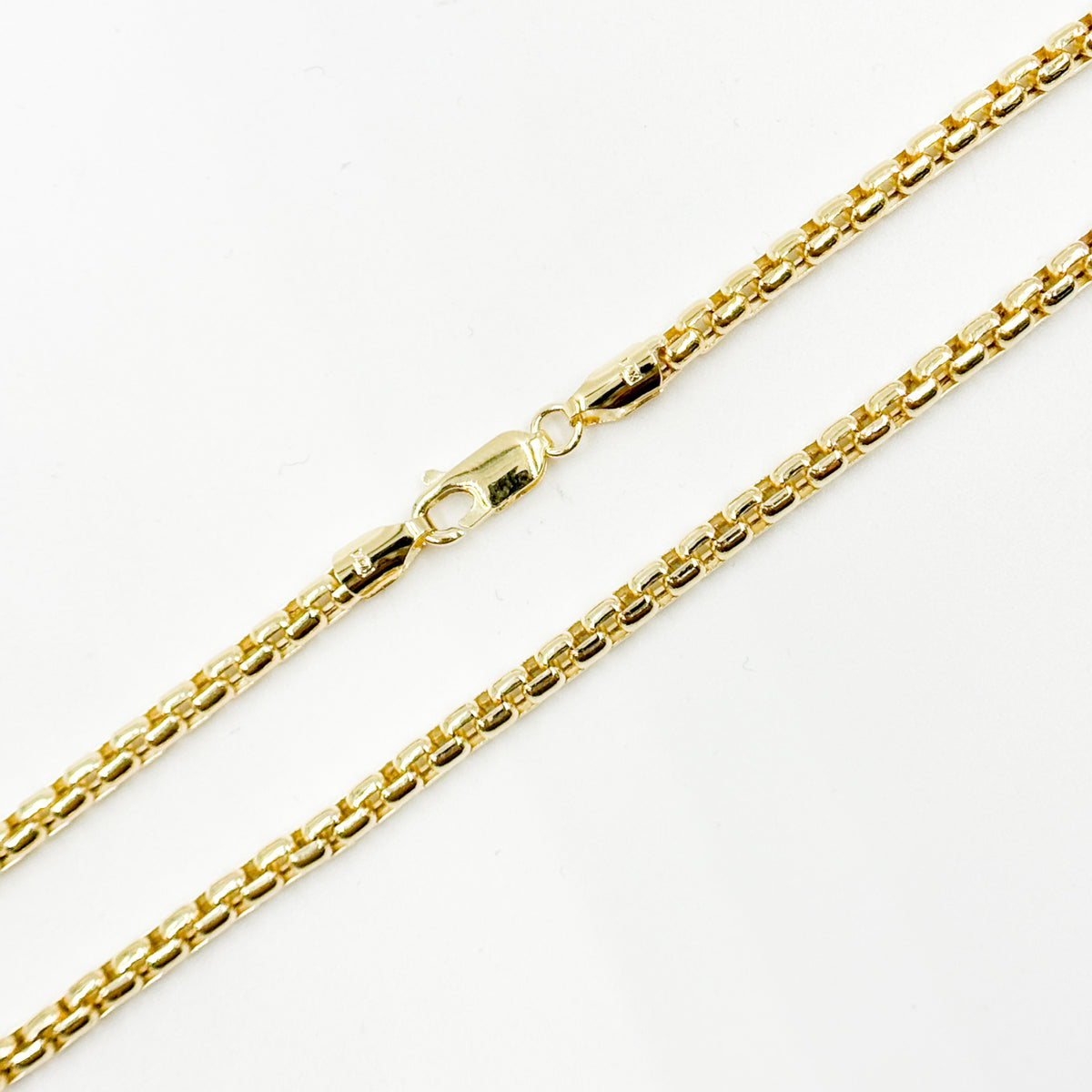 200HIV0934000. 14k Solid Yellow Gold Venetian Box Link Chain