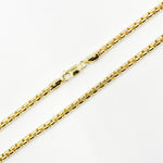 Load image into Gallery viewer, 200HIV0934000. 14k Solid Yellow Gold Venezian Box Link Chain
