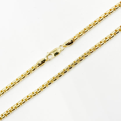 200HIV0934000. 14k Solid Yellow Gold Venetian Box Link Chain