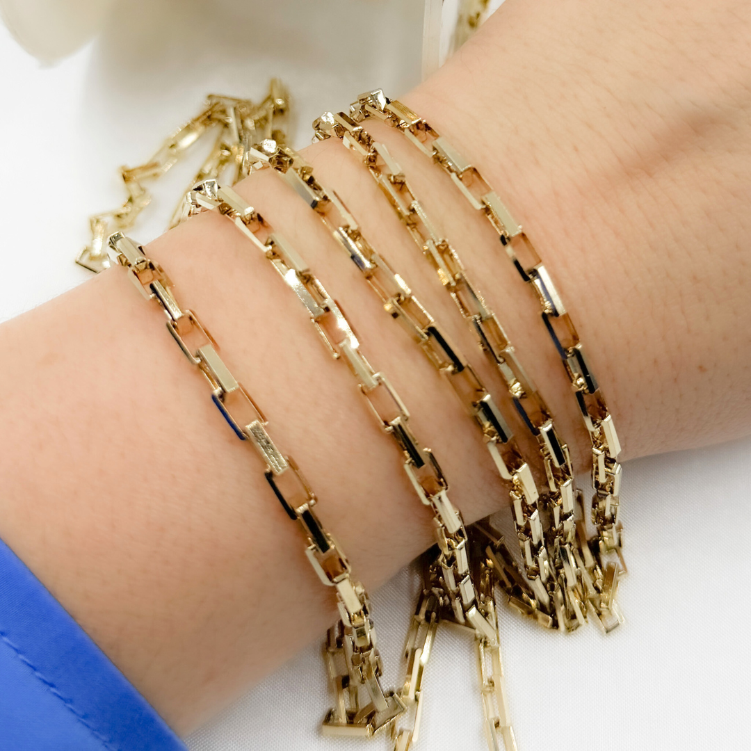 Gold Plated Sterling Silver Box Chain