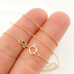 Load image into Gallery viewer, 080CP. 14K Solid Gold Smooth Ball Chain
