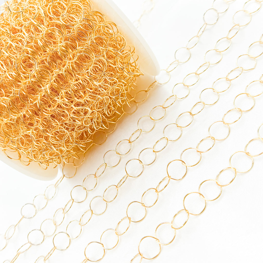 693GF. 14K Gold-Filled Smooth Round Link Chain