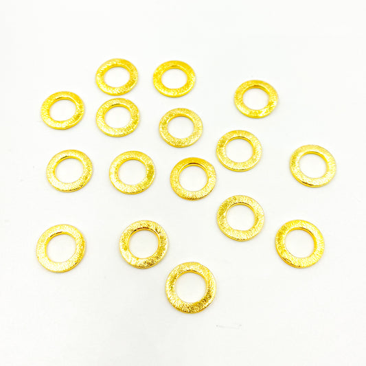 10MM Gold Plated Sterling Silver Ring Connector