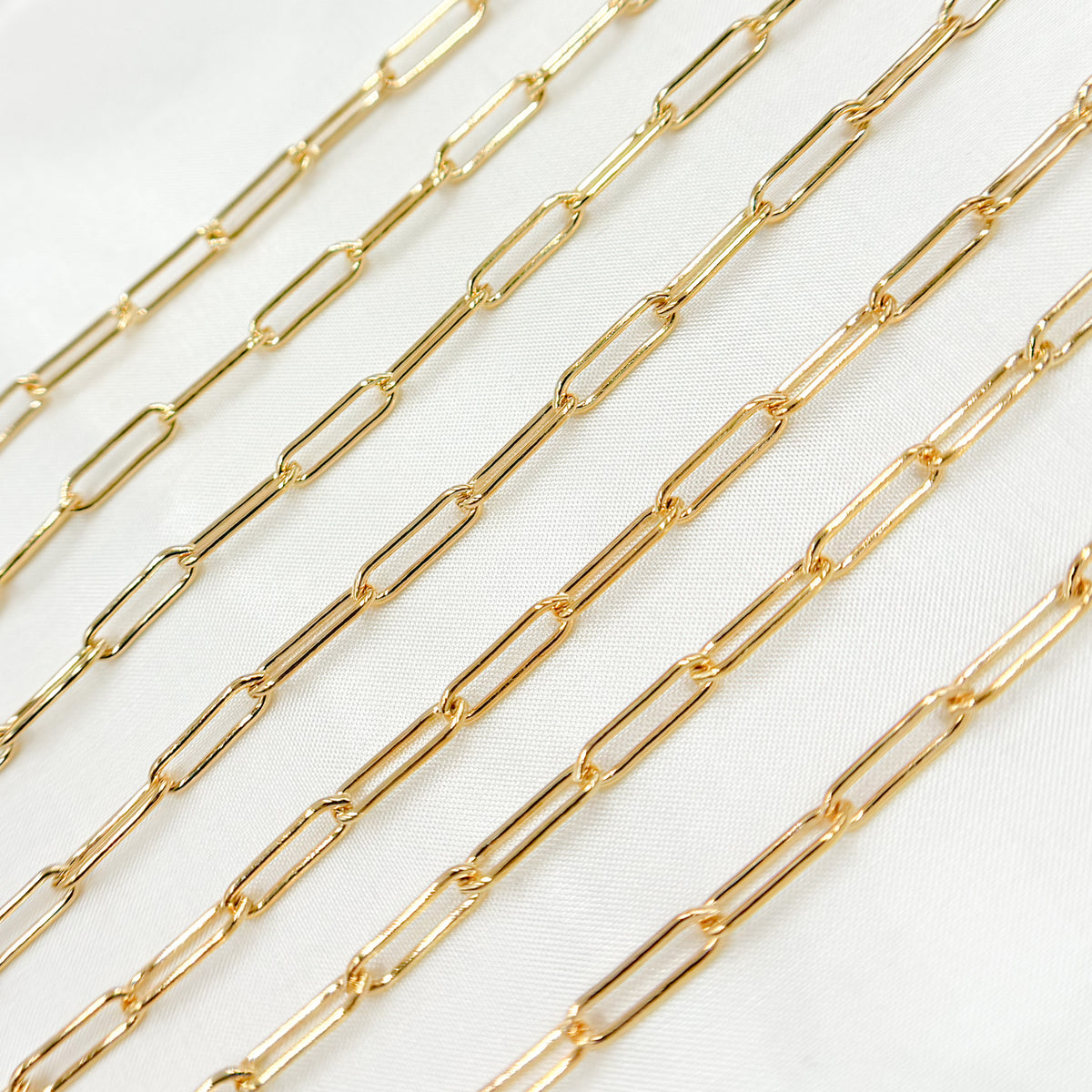  14K Gold-Filled Smooth Paperclip Chain