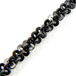 Load image into Gallery viewer, Black Rhodium Sterling Silver Popcorn Finish Necklace