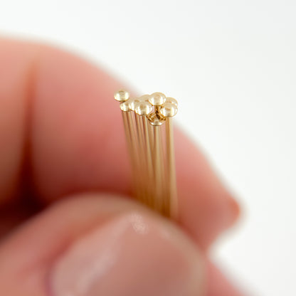 26 Gauge Gold-filled Flat 1 Inch Headpin