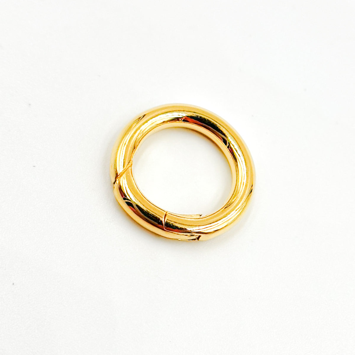 15MM Gold-plated Sterling Silver Round Clasp