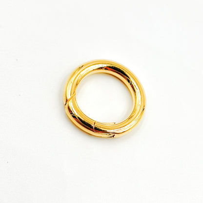 15MM Gold-plated Sterling Silver Round Clasp