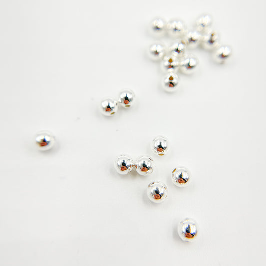 0925SB30H09L. 3MM Sterling Silver Seamless Beads