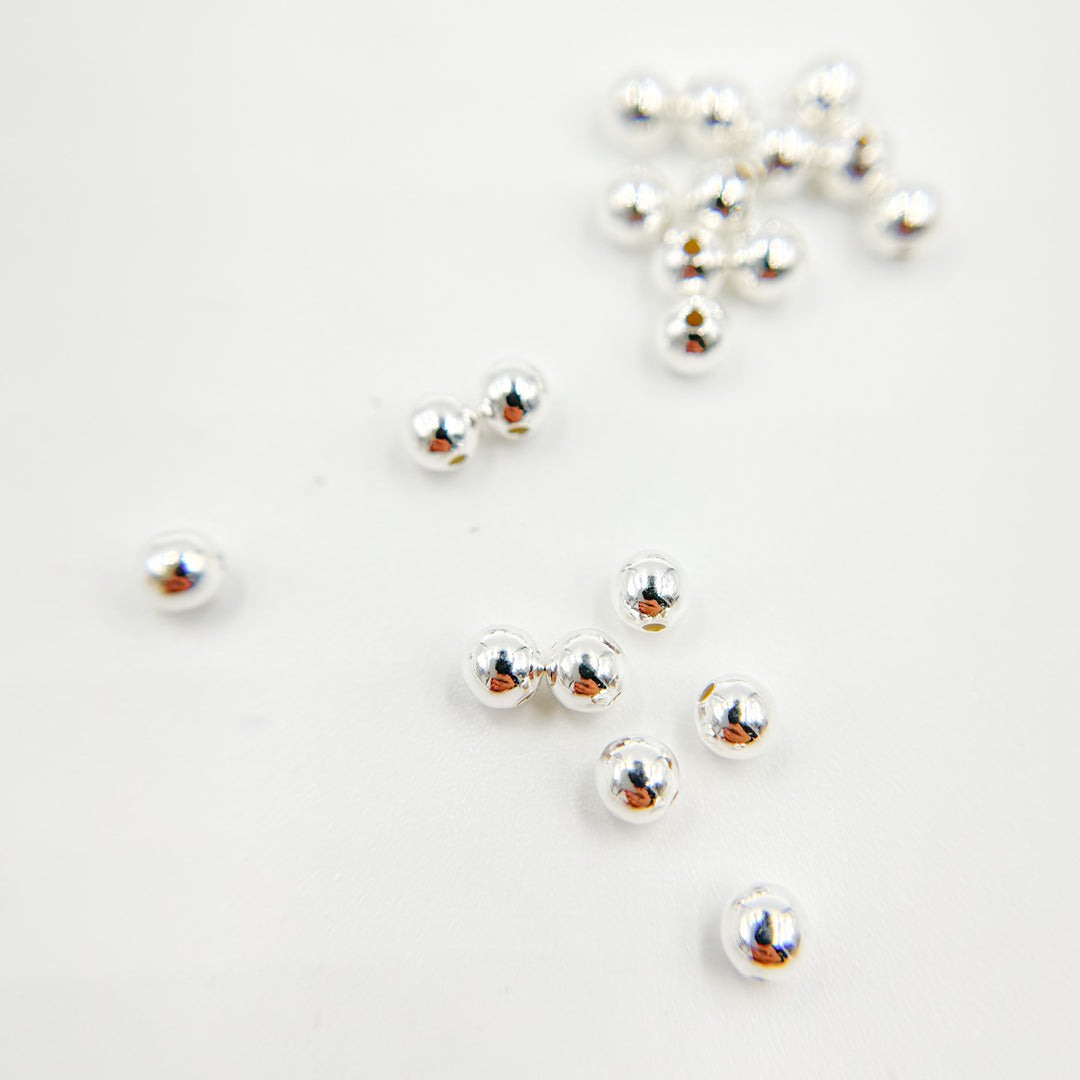 0925SB30H09L. 3MM Sterling Silver Seamless Beads