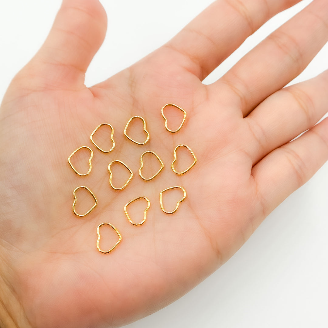 V290MGF. 14k Gold Filled Heart Charm