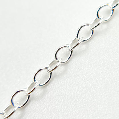Sterling Silver Smooth Cable Chain