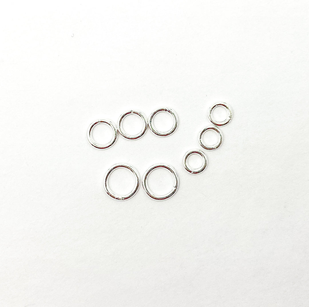 925 Sterling Silver Close Jump Ring 20.5 Gauge 7mm. 5004486C