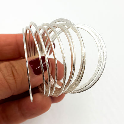40MM White Sterling Silver Ring Connector