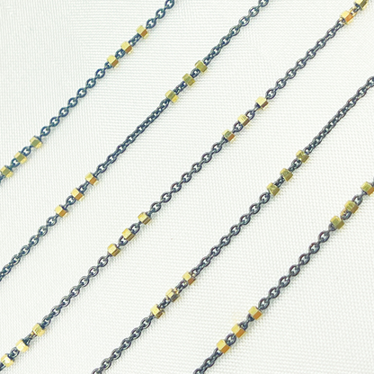 925 Sterling Silver Satellite Cube Chain