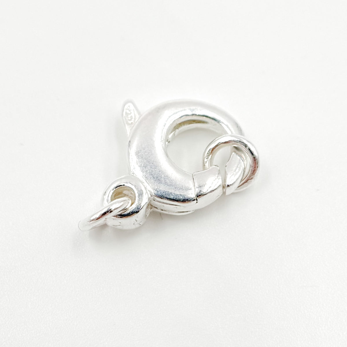 503SS. 14MM White Sterling Silver Trigger Clasp