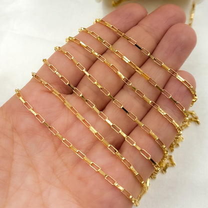 14K Gold Filled Box Link Chain
