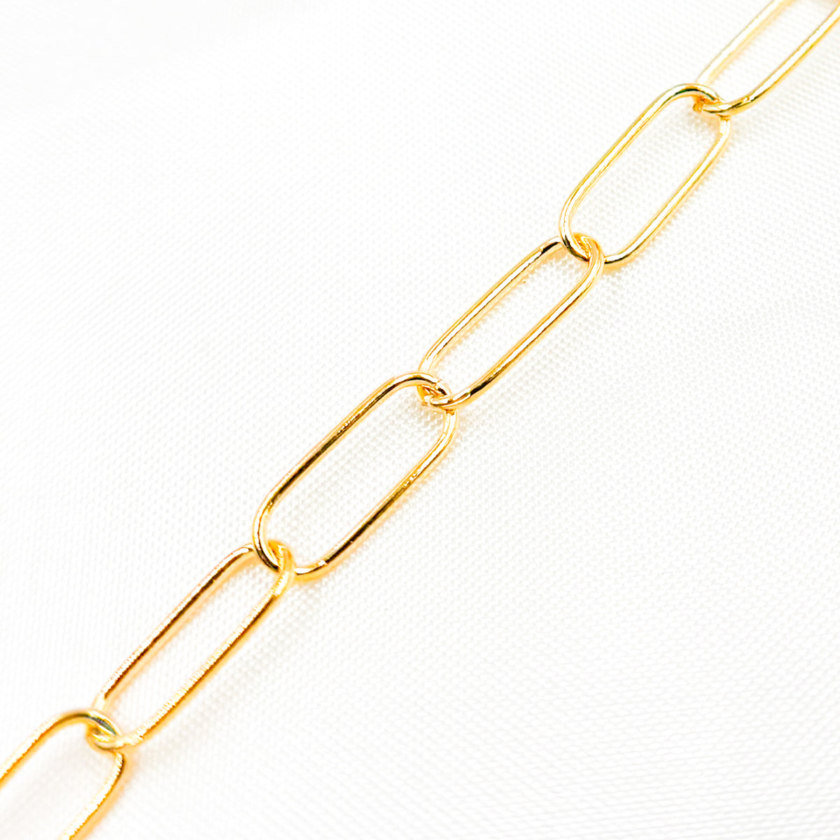 14K Gold-Filled Smooth Paperclip Chain