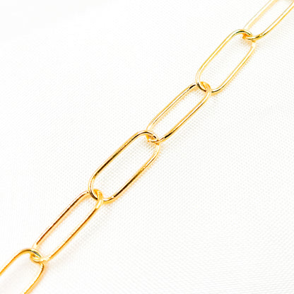 14K Gold-Filled Smooth Paperclip Chain