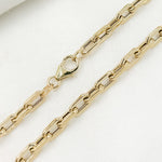 Load image into Gallery viewer, 568/A072/G. 14K Yellow Gold Hollow Smooth and Flat Paperclip Chain
