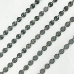 Load image into Gallery viewer, Oxidized 925 Sterling Silver Textured Disc Chain. 957LOX
