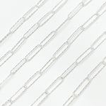 Load image into Gallery viewer, Sterling Silver Diamond Cut Paperclip Chain