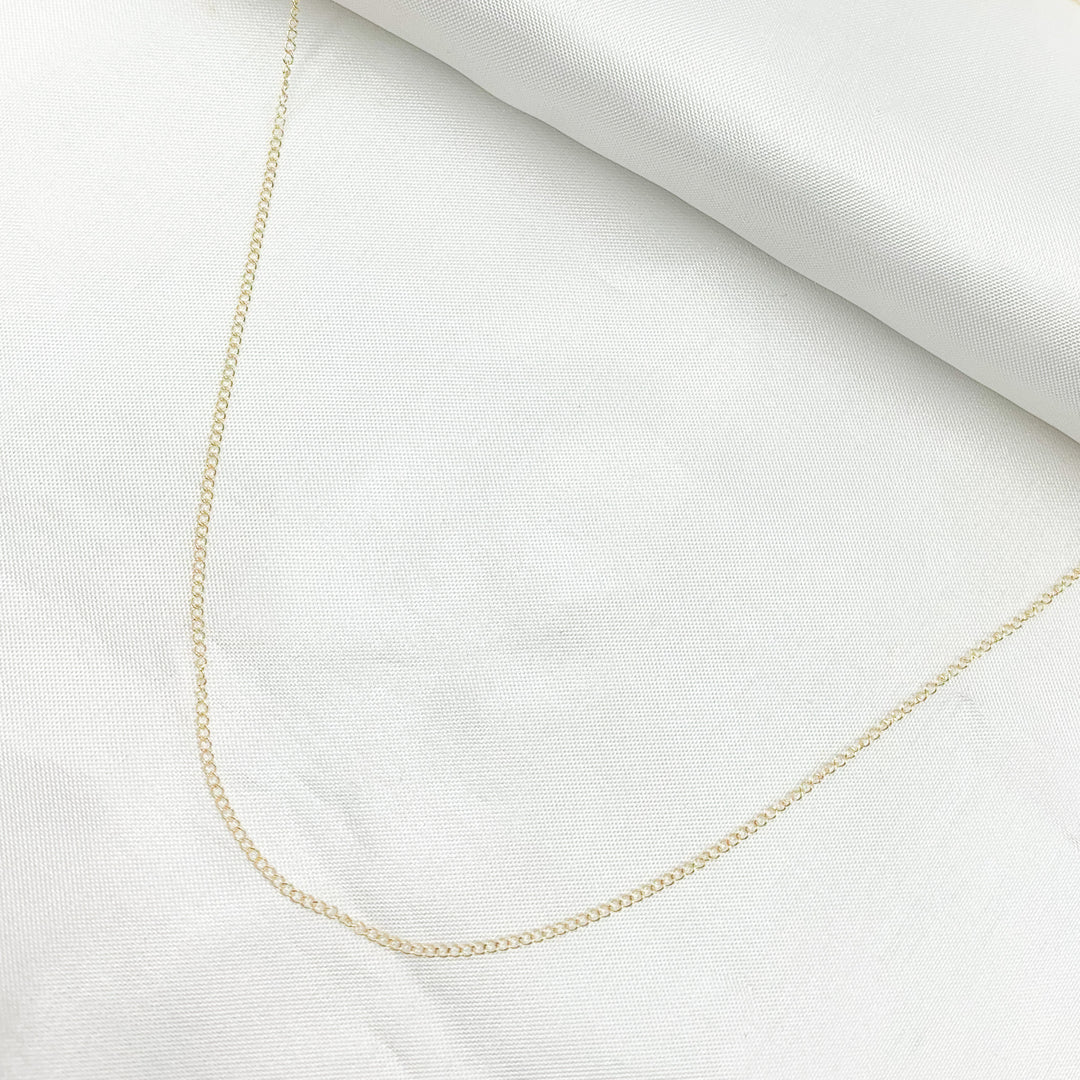 022GLLG. 14K Solid Gold Cable Necklace