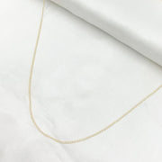 14K Solid Gold Cable Necklace