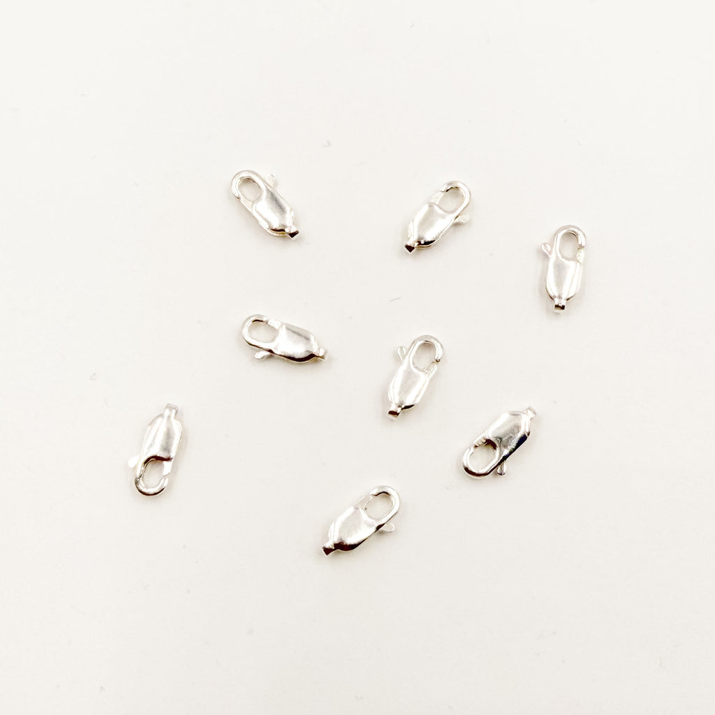 Buy Online 10MM White Sterling Silver Lobster Clasp
