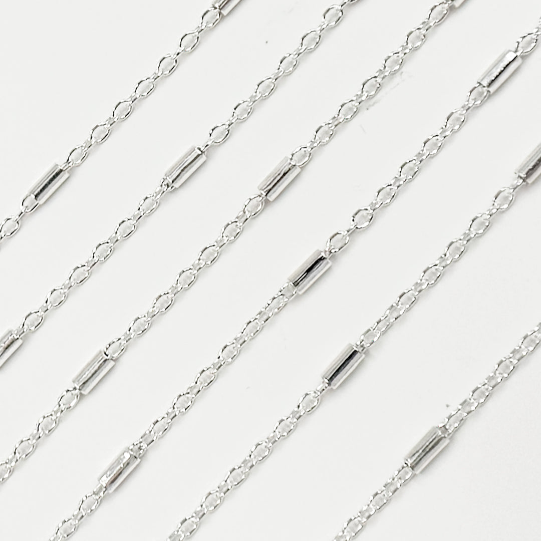 Y133SS. Sterling Silver Satellite Tube Chain