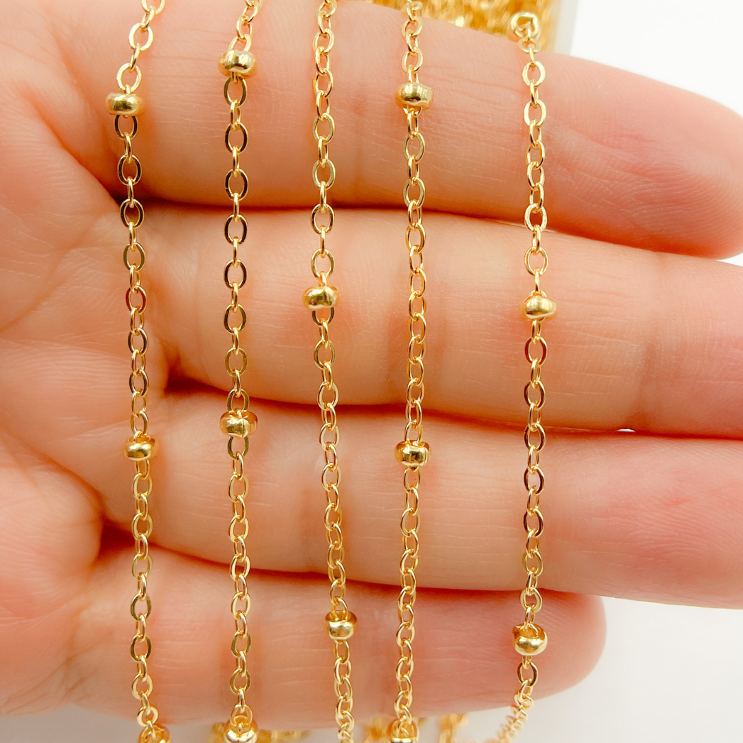 1381GF. 14K Gold Filled Ball Satellite Chain