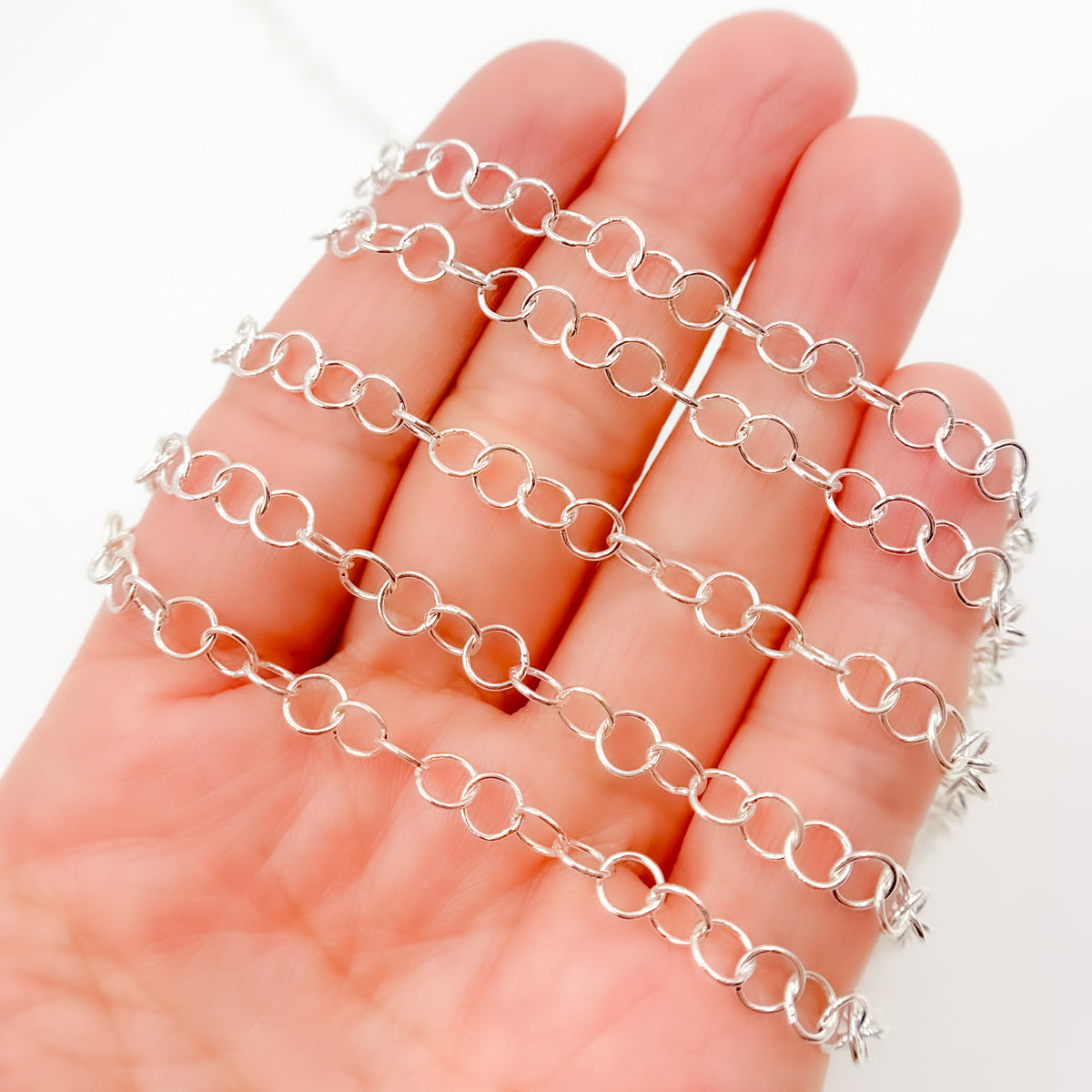 Sterling Silver Smooth Round Link Chain
