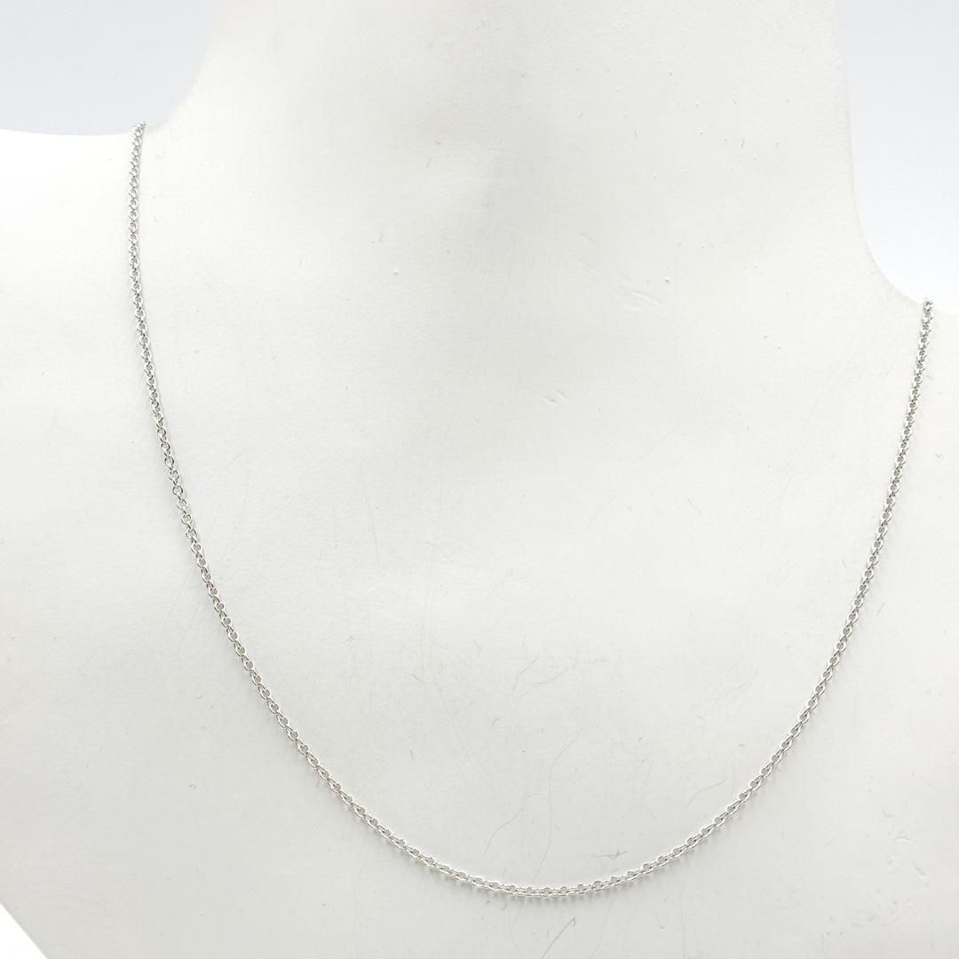 030R01LGJ080WG. 14K Solid Gold Cable Chain with Extender