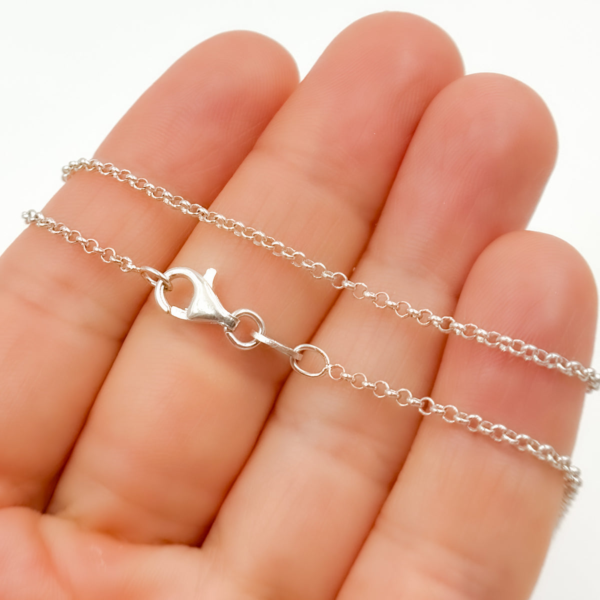Sterling Silver Rolo Necklace