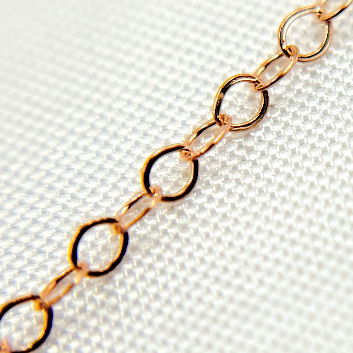 Rose Gold Filled Flat Cable Chain