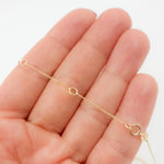 Load image into Gallery viewer, 020R01LGJ080. 14K Solid Gold Cable 16 Inch Chain with Extender