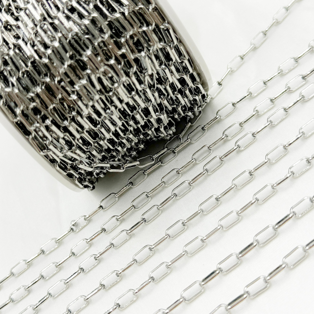 Oxidized 925 Sterling Silver Diamond Cut Cable Link Chain
