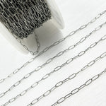Load image into Gallery viewer, 1606OX. Oxidized Sterling Silver Paperclip Chain