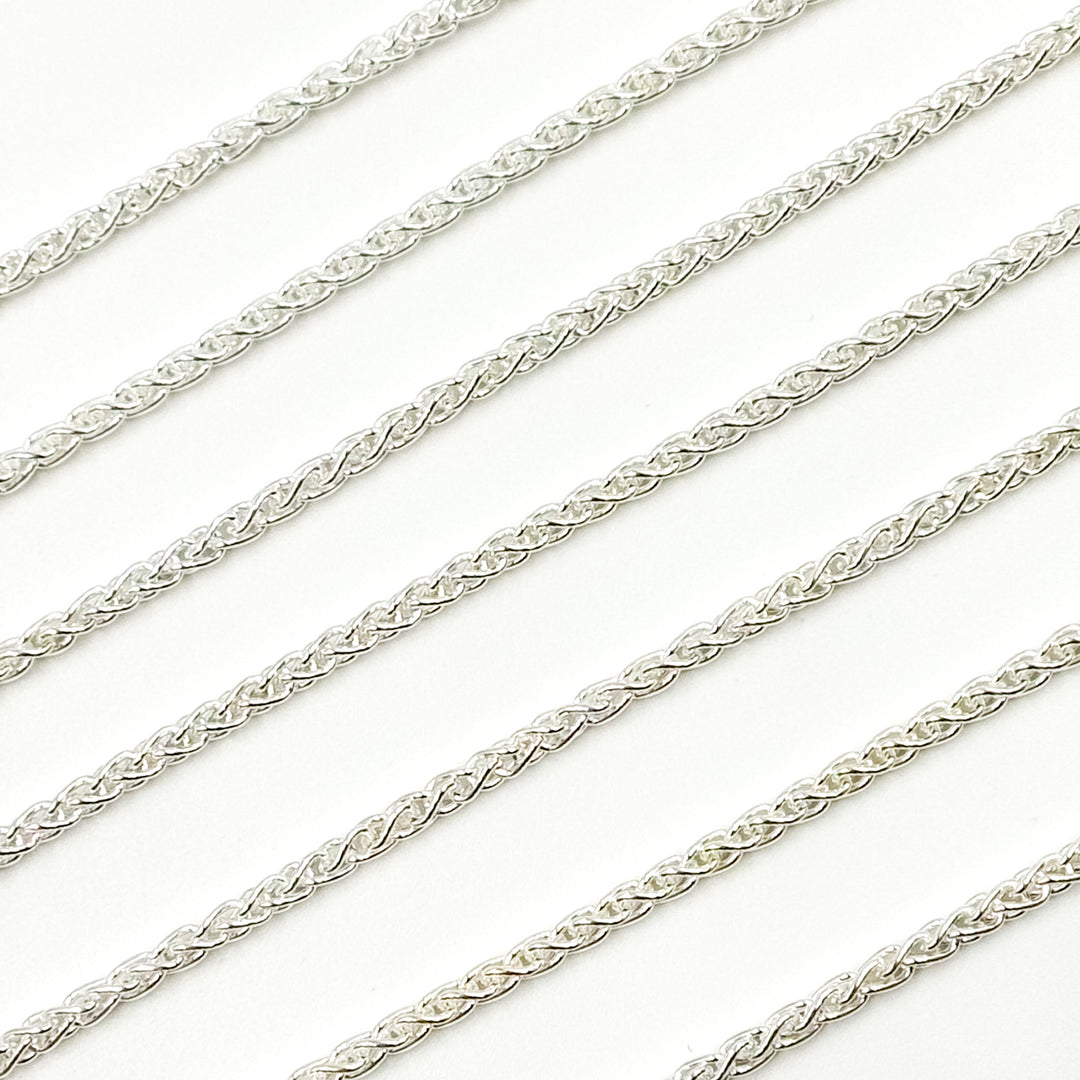 925 Sterling Silver Wheat Chain