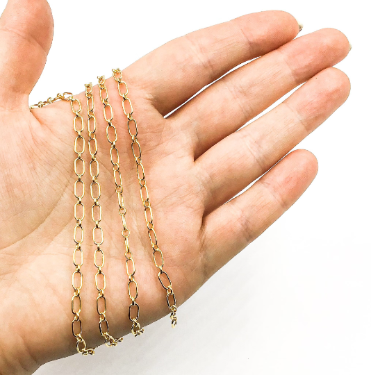 14k Gold Filled Oval & Round Link Chain